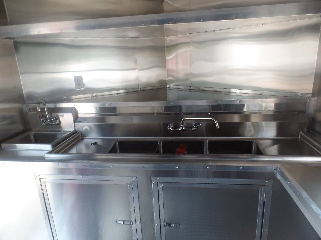 8.5′ x 16′ White Concession Food Trailer With Appliances — photo 11