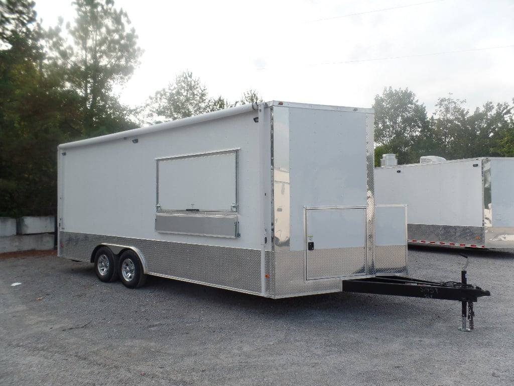 8.5′ x 20′ White Concession Food Event Trailer — photo 5