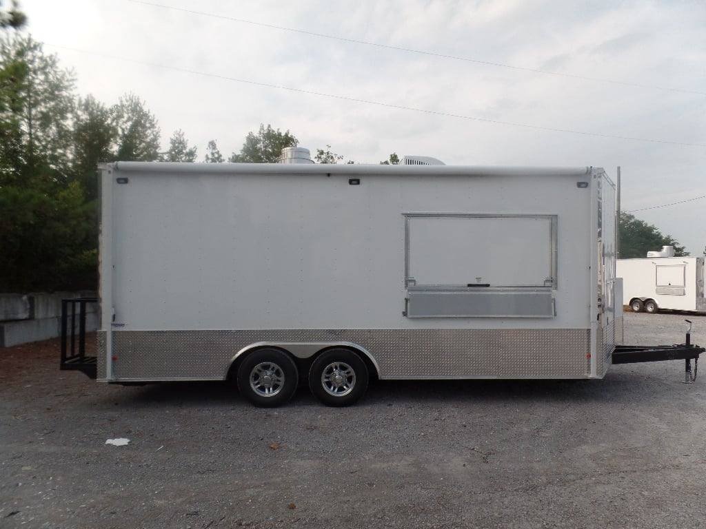 8.5′ x 20′ White Concession Food Event Trailer — photo 11