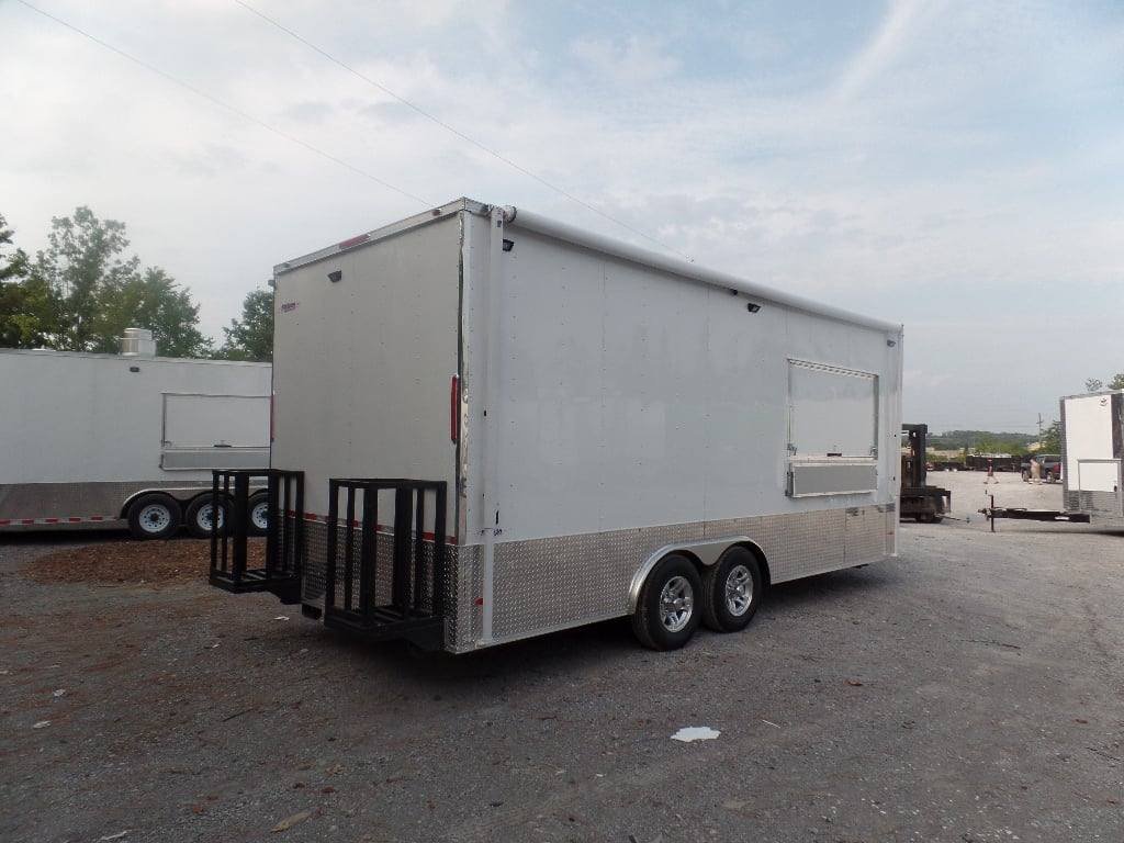 8.5′ x 20′ White Concession Food Event Trailer — photo 14