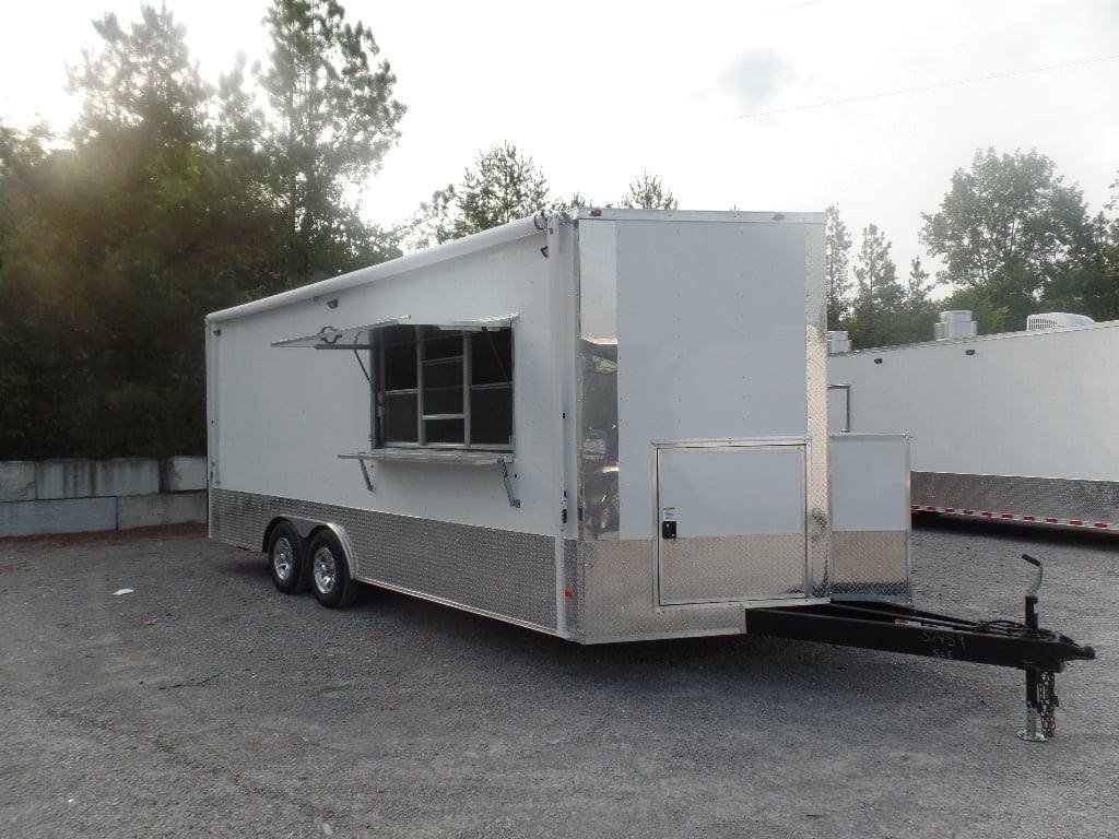 8.5′ x 20′ White Concession Food Event Trailer — photo 6