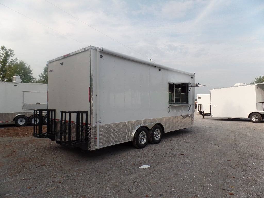 8.5′ x 20′ White Concession Food Event Trailer — photo 9