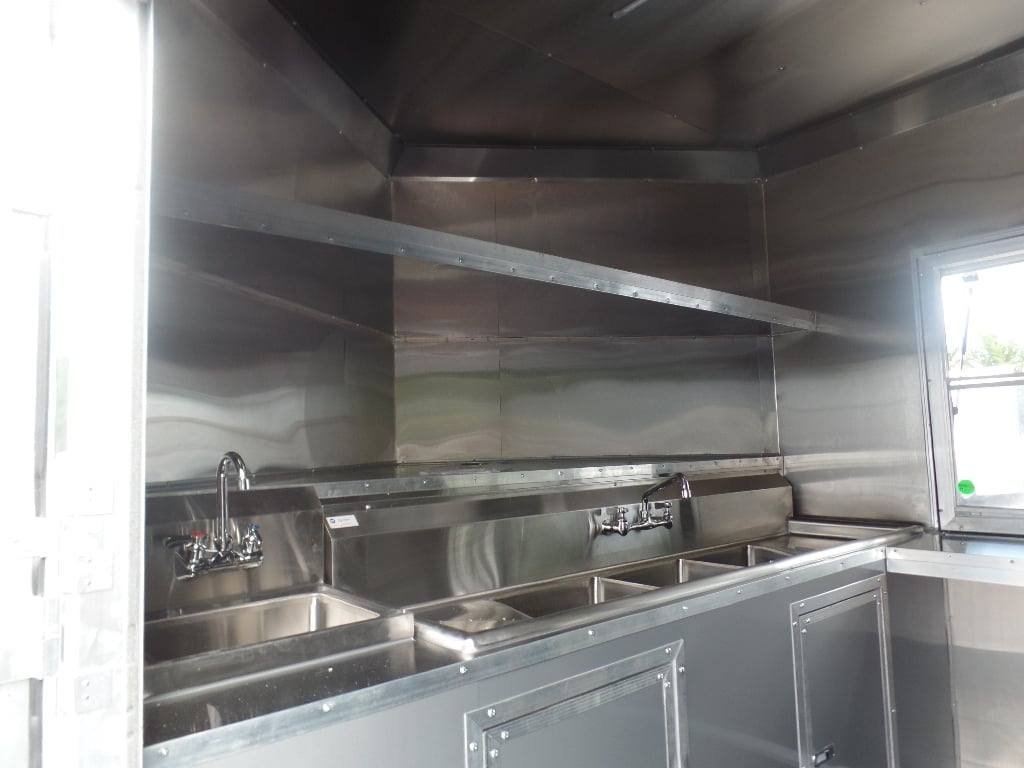 8.5′ x 20′ White Concession Food Event Trailer — photo 3