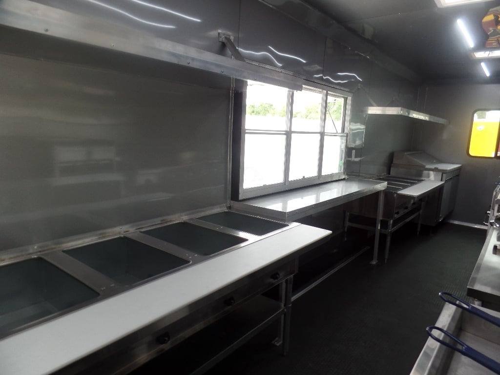 White 8.5′ x 32′ Commercial Food Concession Trailer With Appliances — photo 5