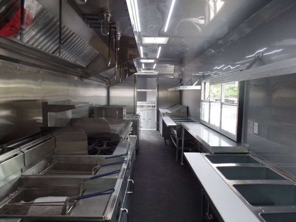 8.5′ x 32′ White Commercial Food Concession Trailer — photo 12
