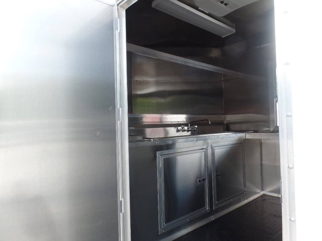 8.5′ x 16′ White Concession Food Trailer With Appliances — photo 15