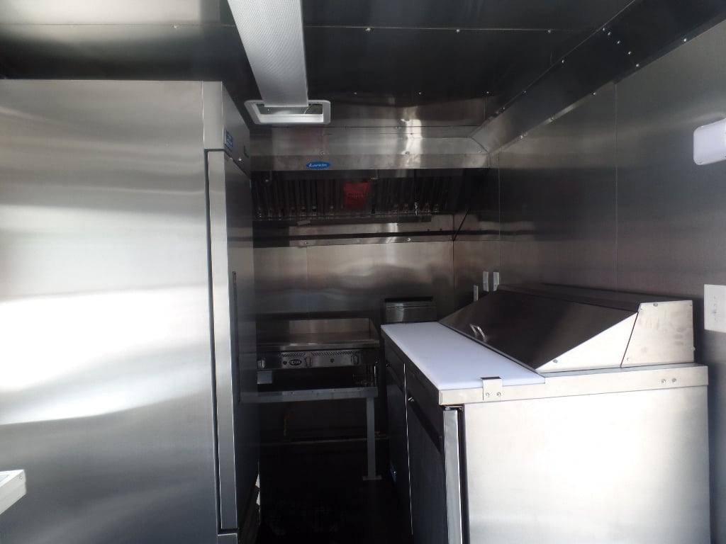 8.5′ x 16′ White Concession Food Trailer With Appliances — photo 2