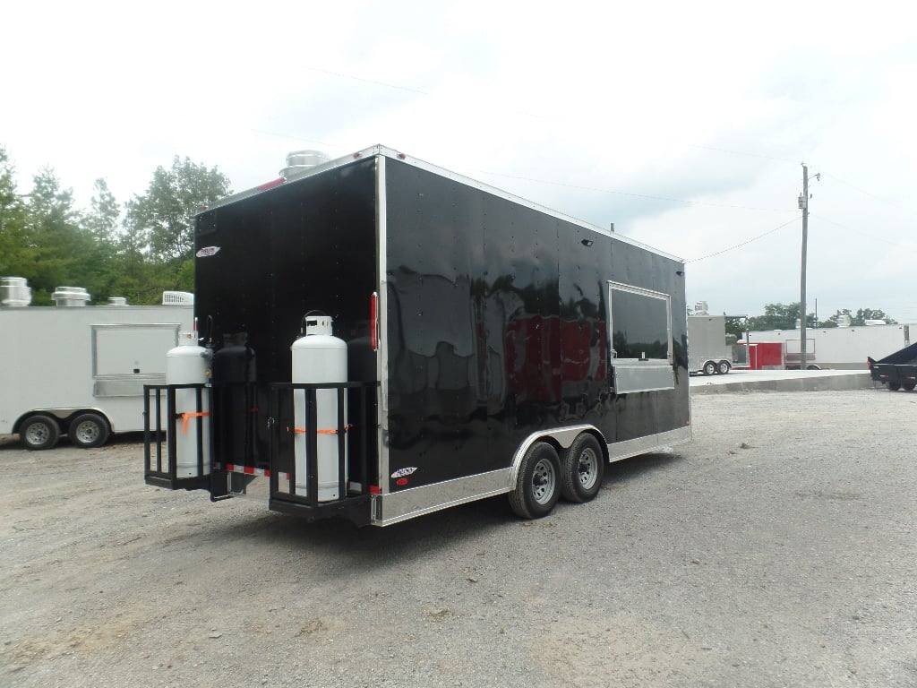 8.5′ x 20′ Black Concession Food Catering Trailer With Appliances — photo 15