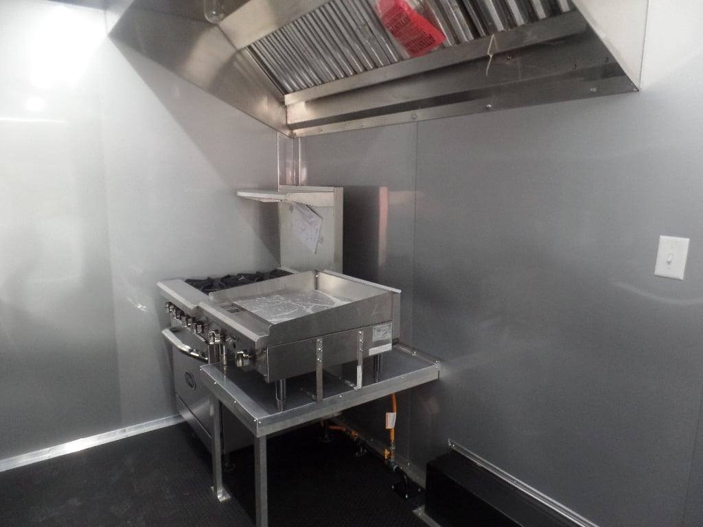 8.5′ x 20′ Black Concession Food Catering Trailer With Appliances — photo 4