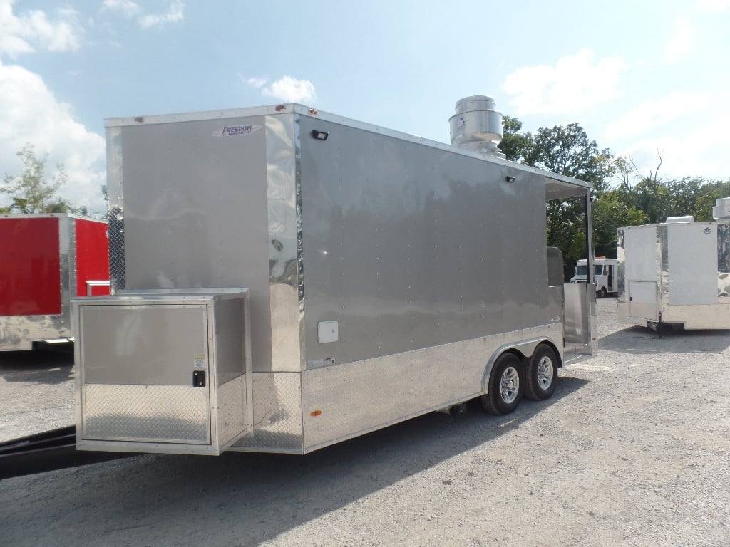 8.5′ x 18′ Arizona Beige Porch Style Concession Food Trailer With Appliances — photo 15