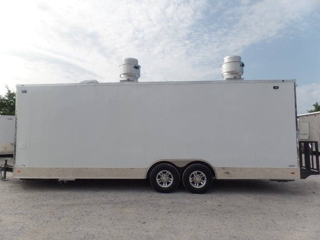 8.5′ x 25′ White Catering Concession Food Trailer — photo 4
