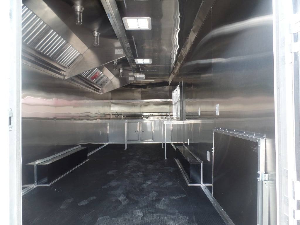 8.5′ x 25′ White Catering Concession Food Trailer — photo 13