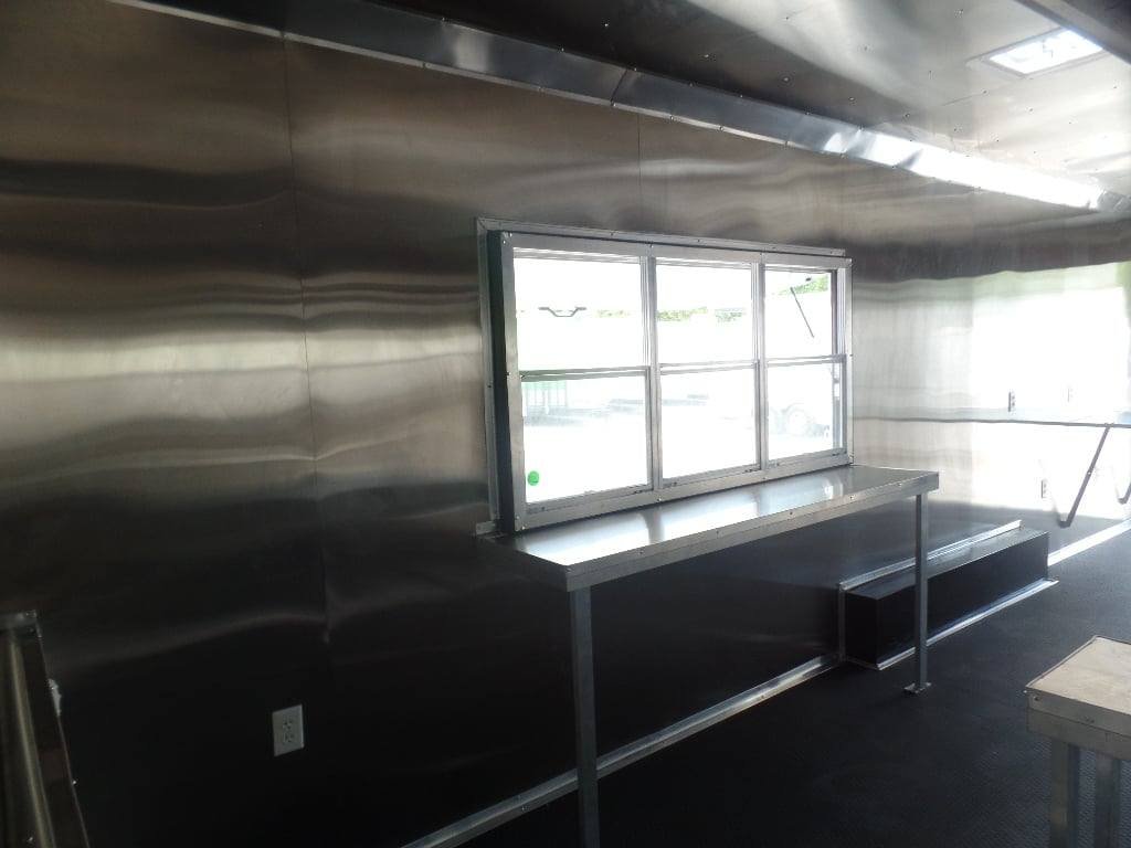 8.5′ x 25′ White Catering Concession Food Trailer — photo 12