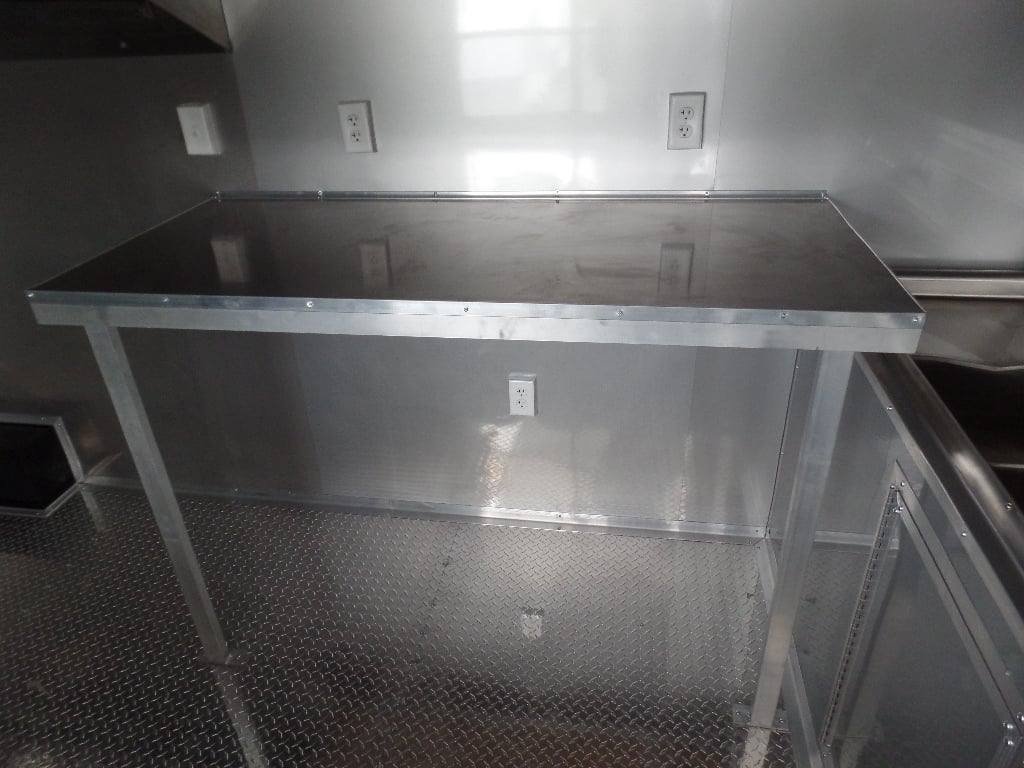 8.5′ x 22′ Concession BBQ Food Trailer Black Event Catering — photo 2