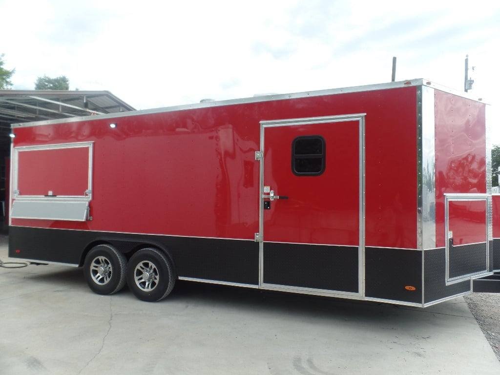 8.5′ x 22′ Red Concession Food Trailer — photo 14