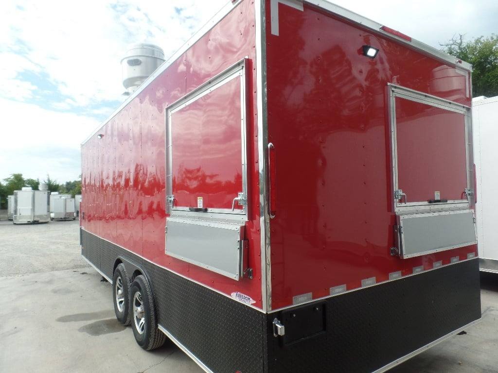 8.5′ x 22′ Red Concession Food Trailer — photo 8