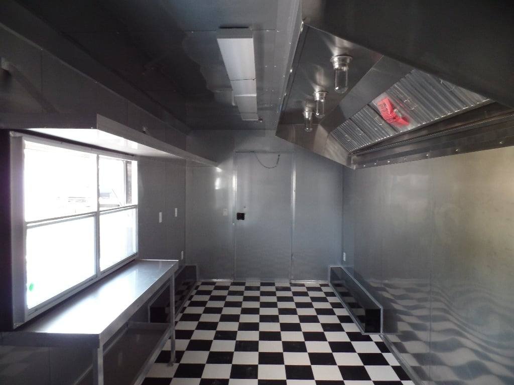 8.5′ x 28′ Concession Food Trailer Red BBQ Event Catering — photo 10