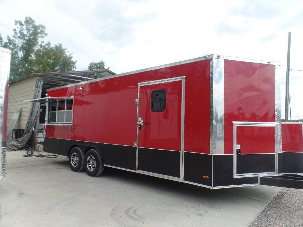 8.5′ x 22′ Red Concession Food Trailer — photo 10