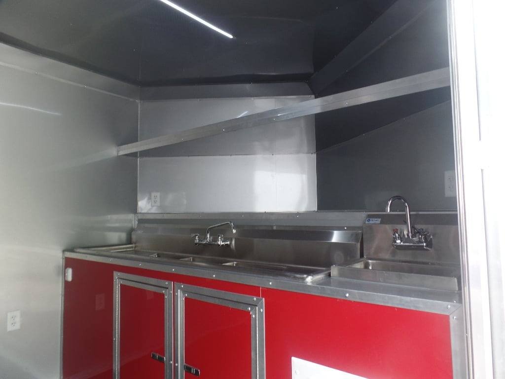 8.5′ x 22′ Red Concession Food Trailer — photo 9