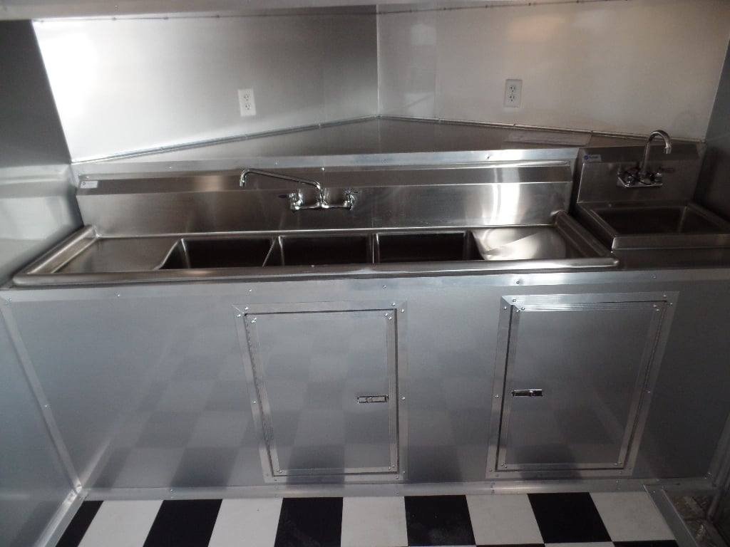 8.5′ x 28′ Concession Food Trailer Red BBQ Event Catering — photo 15