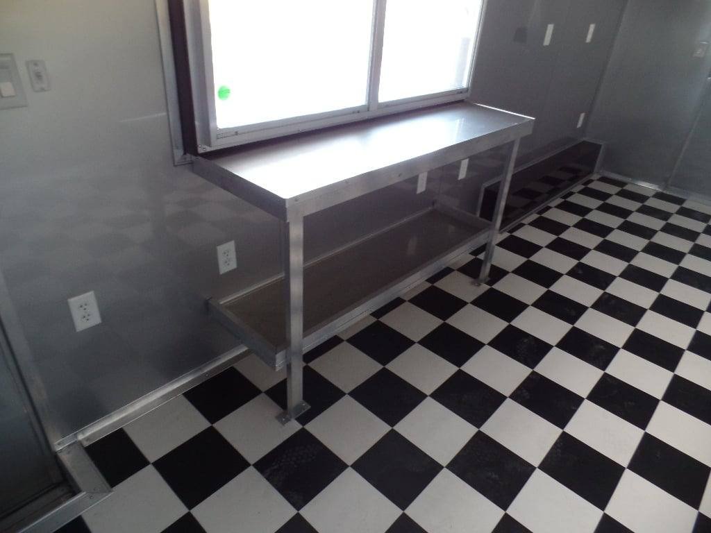 8.5′ x 28′ Concession Food Trailer Red BBQ Event Catering — photo 8