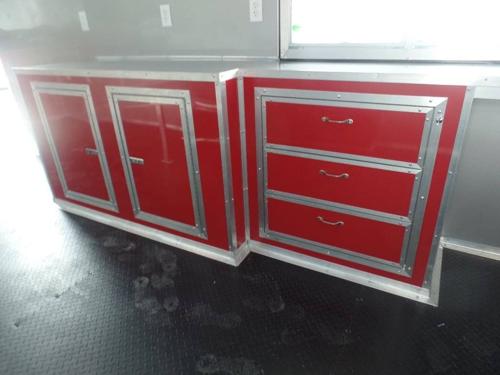 8.5′ x 22′ Red Concession Food Trailer — photo 2