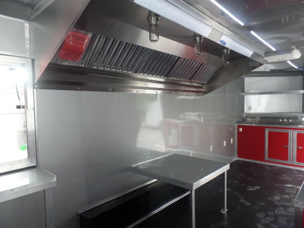 8.5′ x 22′ Red Concession Food Trailer — photo 11