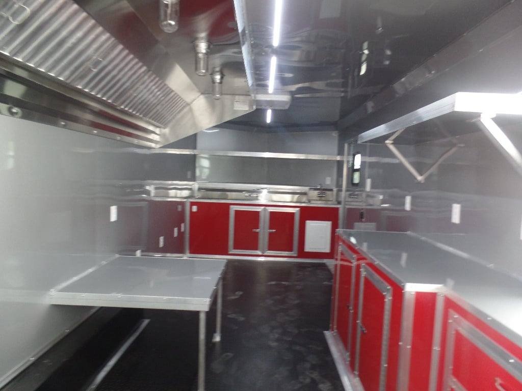8.5′ x 22′ Red Concession Food Trailer — photo 15