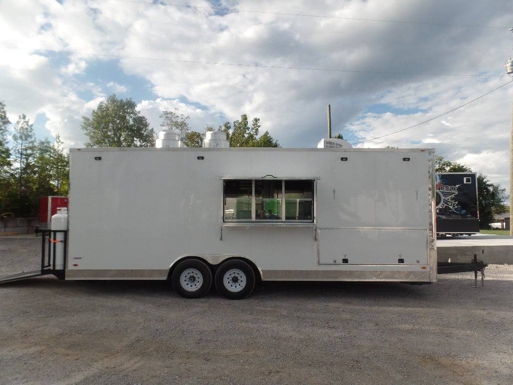 8.5′ x 24′ White Concession Food Catering Trailer With Appliances — photo 13