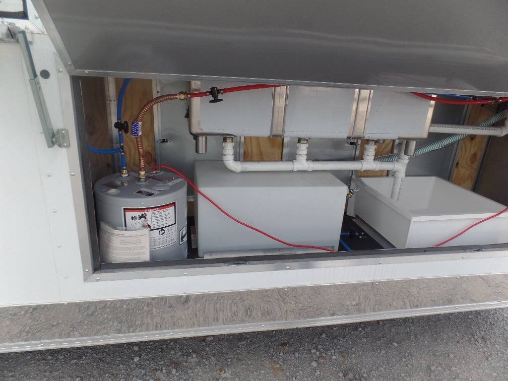 8.5′ x 24′ White Concession Food Catering Trailer With Appliances — photo 15
