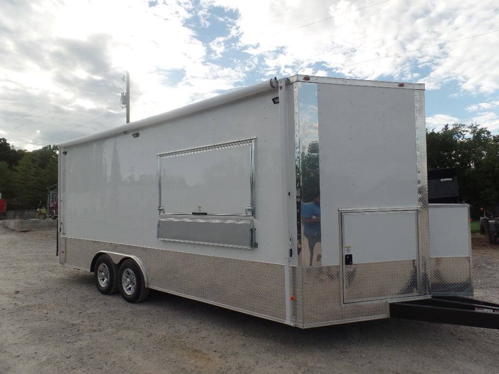 8.5′ x 20′ White Concession Food Event Trailer With Appliances — photo 7