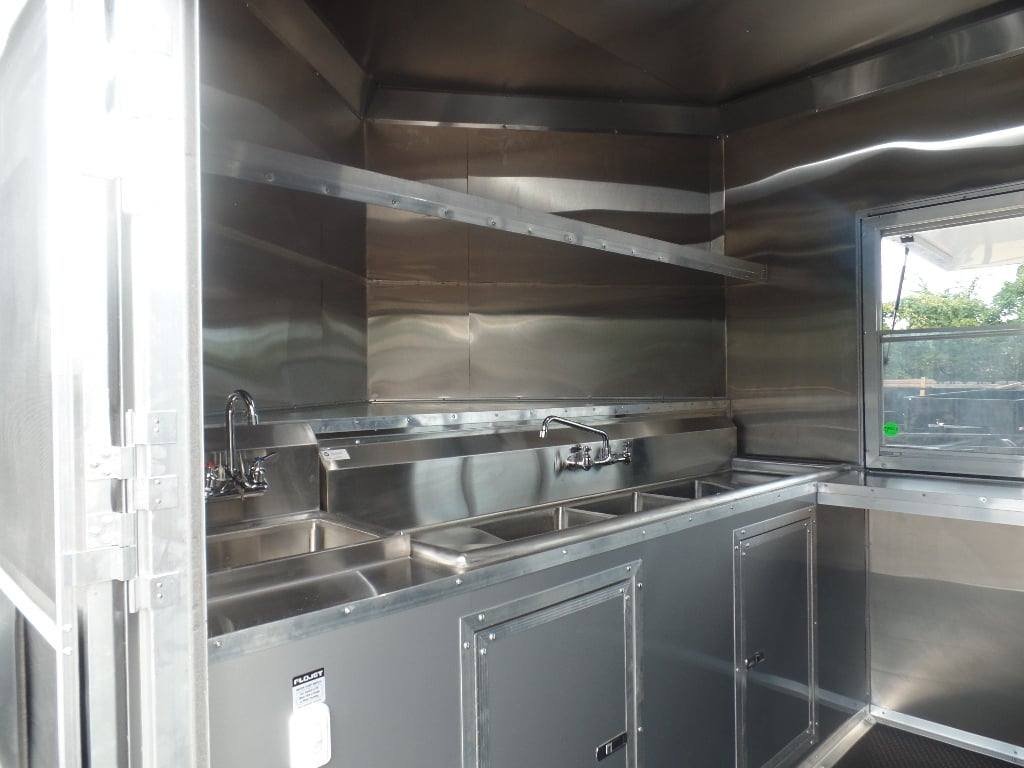 8.5′ x 20′ White Concession Food Event Trailer With Appliances — photo 6