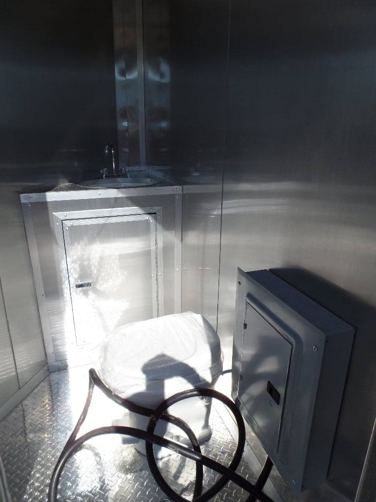 8.5′ x 18′ Concession Trailer Dove Grey Food Event Catering — photo 13