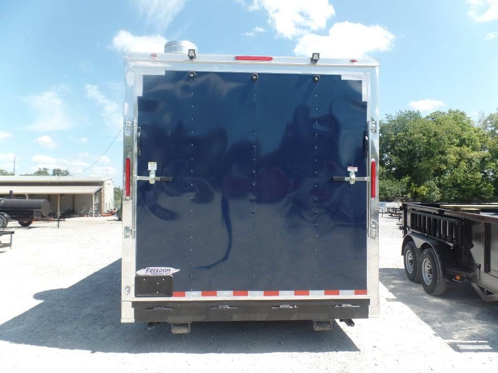 8.5′ x 17′ Indigo Blue Custom Concession Food Trailer — photo 12