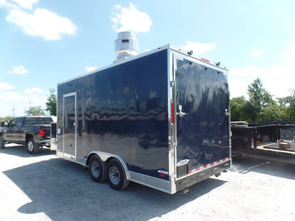 8.5′ x 17′ Indigo Blue Custom Concession Food Trailer — photo 15