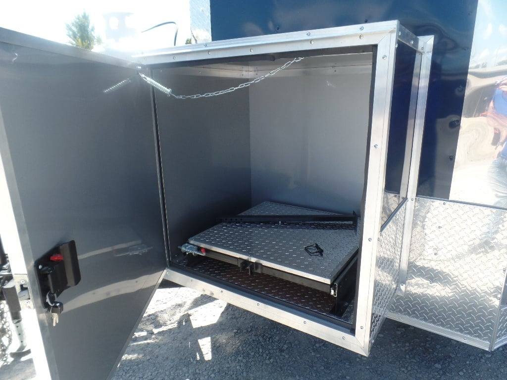 8.5′ x 17′ Indigo Blue Custom Concession Food Trailer — photo 6