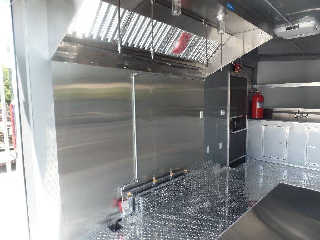 8.5′ x 17′ Indigo Blue Custom Concession Food Trailer — photo 10