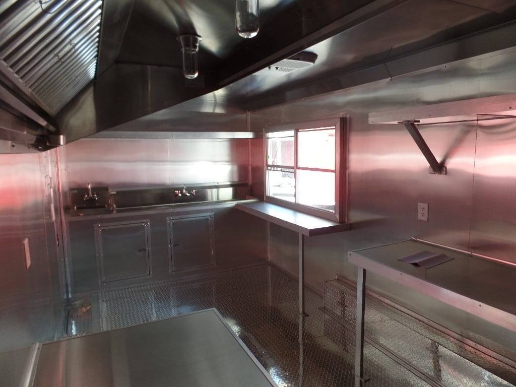 8.5′ x 18′ Concession Trailer Dove Grey Food Event Catering — photo 7