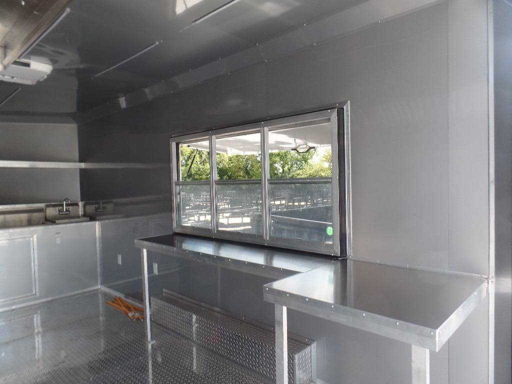 8.5′ x 17′ Indigo Blue Custom Concession Food Trailer — photo 13
