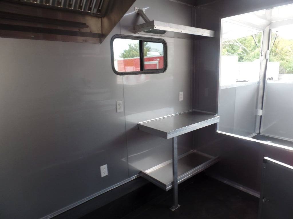 8.5′ x 45′ Red Gooseneck Concession BBQ Food Trailer — photo 15