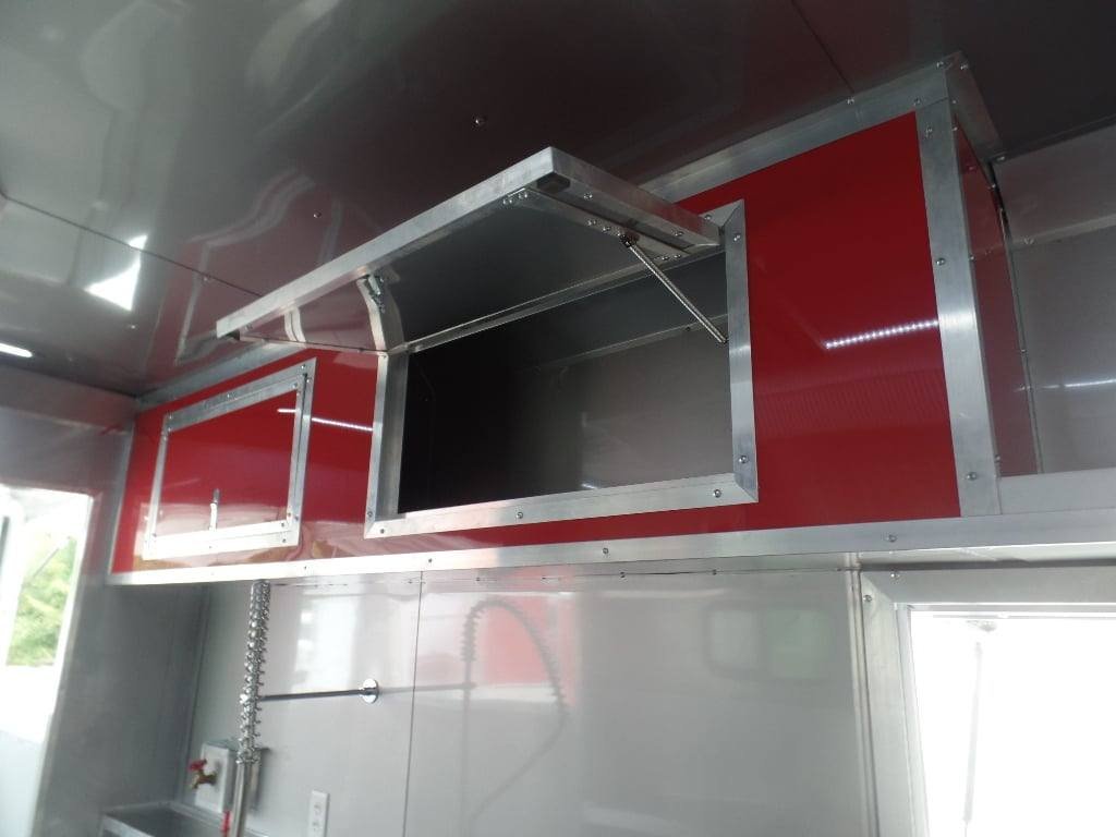 8.5′ x 45′ Red Gooseneck Concession BBQ Food Trailer — photo 2