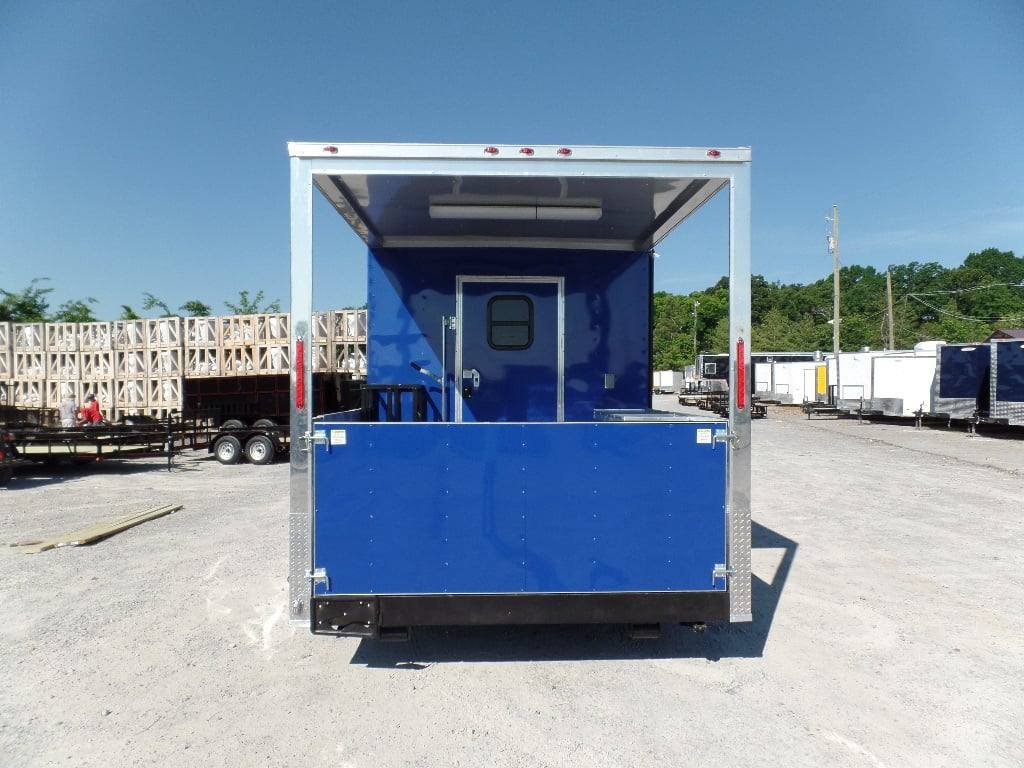 8.5′ x 22′ Blue BBQ Concession Food Event Catering Trailer — photo 9