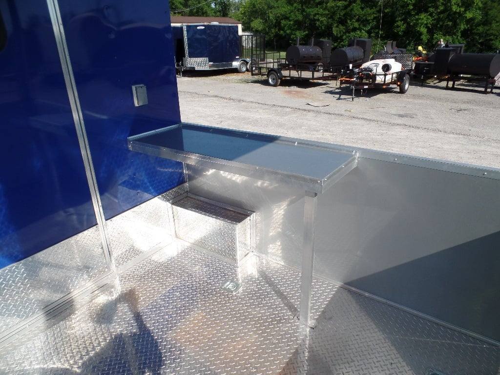 8.5′ x 22′ Blue BBQ Concession Food Event Catering Trailer — photo 4