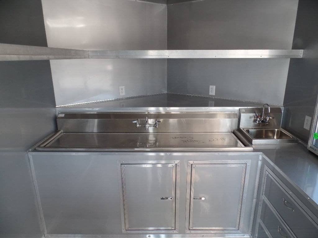 8.5′ x 22′ Blue BBQ Concession Food Event Catering Trailer — photo 6