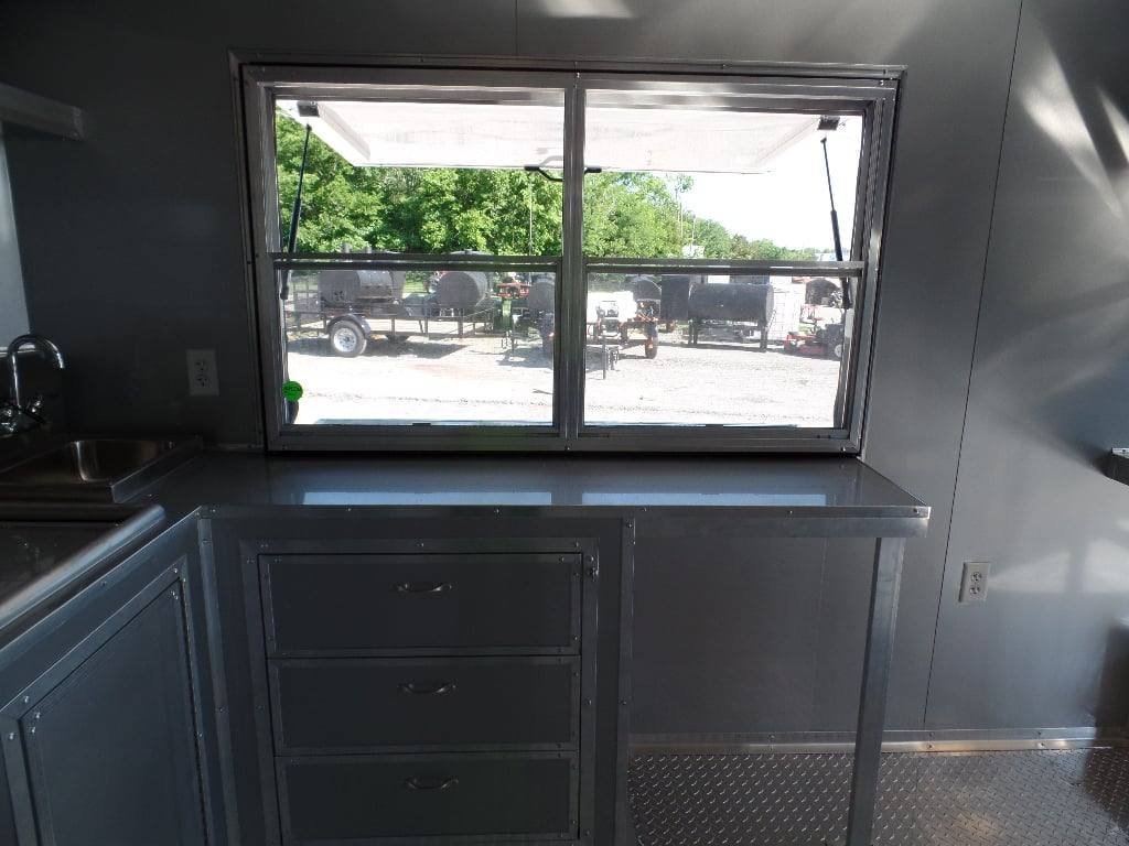 8.5′ x 22′ Blue BBQ Concession Food Event Catering Trailer — photo 11