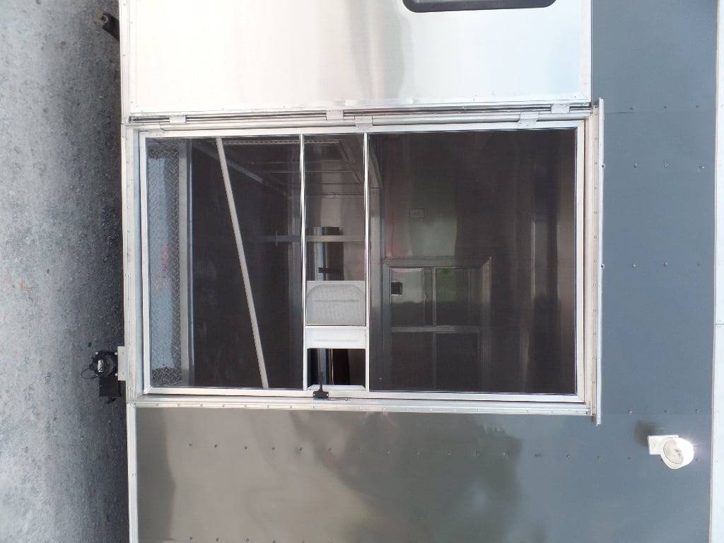 8.5′ x 24′ Concession Trailer Charcoal Grey Food Event Catering — photo 10