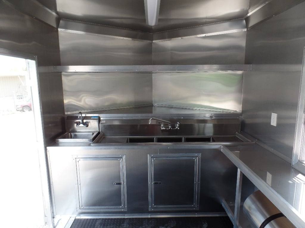 8.5′ x 24′ Concession Trailer Charcoal Grey Food Event Catering — photo 2