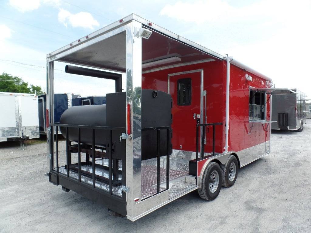 8.5′ x 20′ Concession Trailer Red BBQ Food Event Catering — photo 4