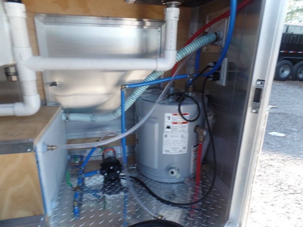 8.5′ x 16′ Black Event Concession Food Trailer With Appliances — photo 6