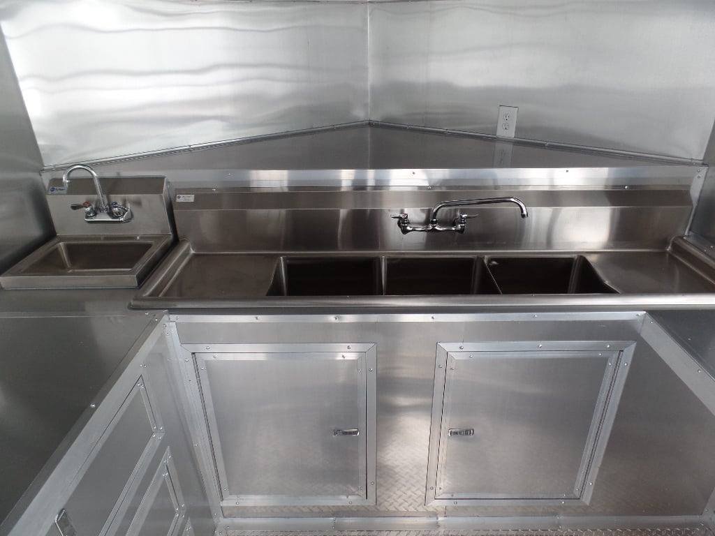 8.5′ x 20′ Concession Trailer Black BBQ Food Event Catering — photo 3